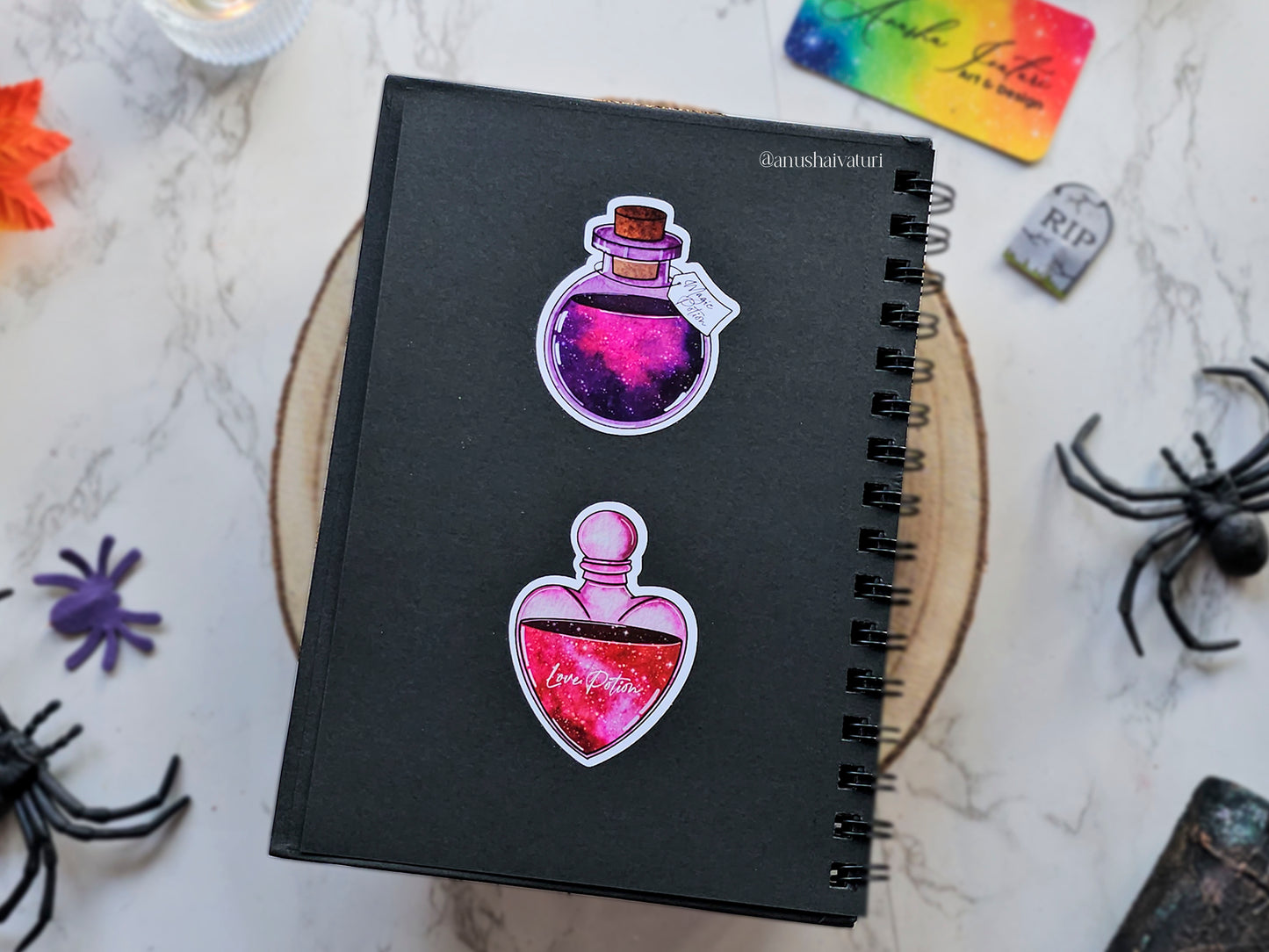 Halloween Love Potion bottle Sticker | Witchcraft cute potion stickers