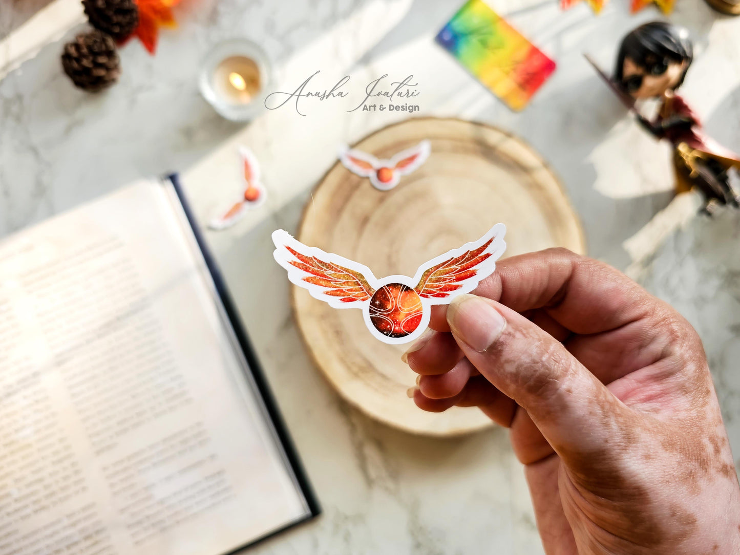 Golden Snitch Holographic Sticker | Harry Potter Quidditch Stickers