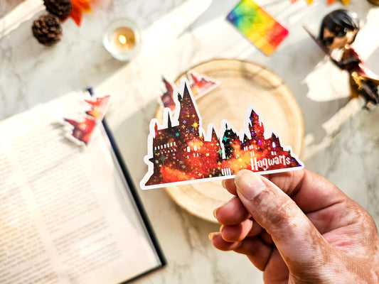 Hogwarts Castle Holographic Sticker | Harry Potter Stickers