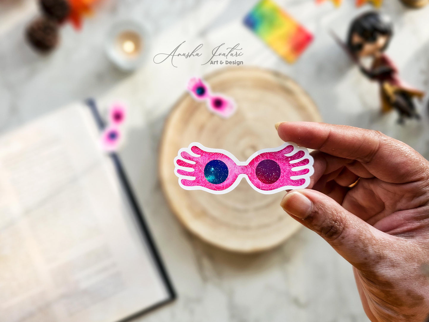 Luna Lovegood specs Holographic Sticker | Harry Potter Stickers