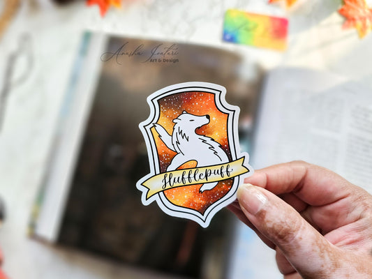 Harry Potter Hufflepuff Holographic Sticker | Hogwarts wizardry Stickers