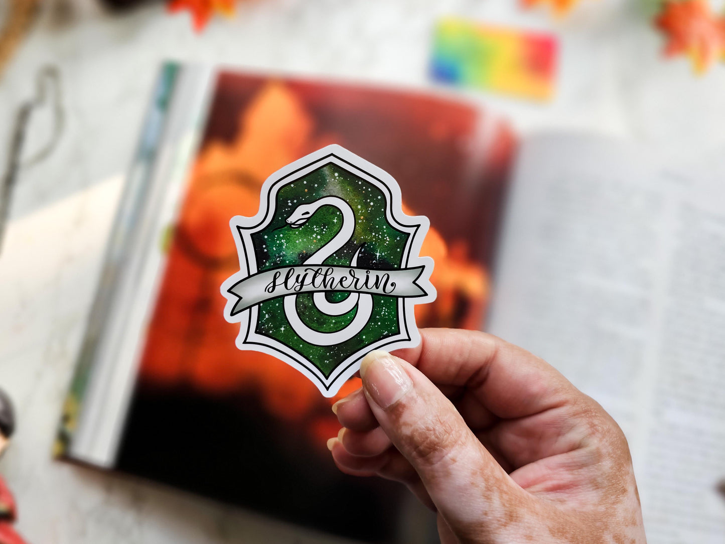 Harry Potter Holographic Slytherin House Sticker | Hogwarts wizardry Stickers