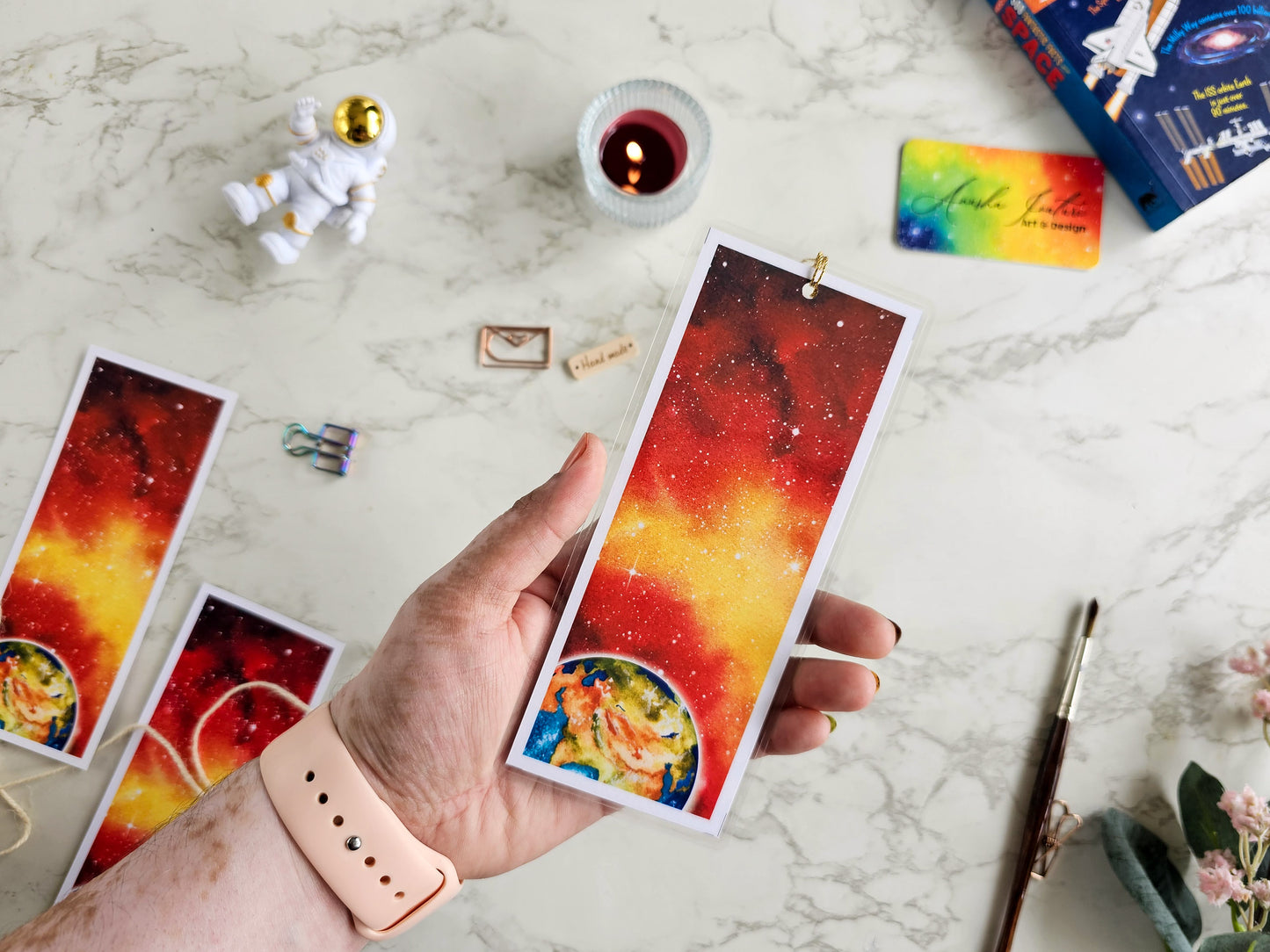 Outerspace Galaxy Bookmark